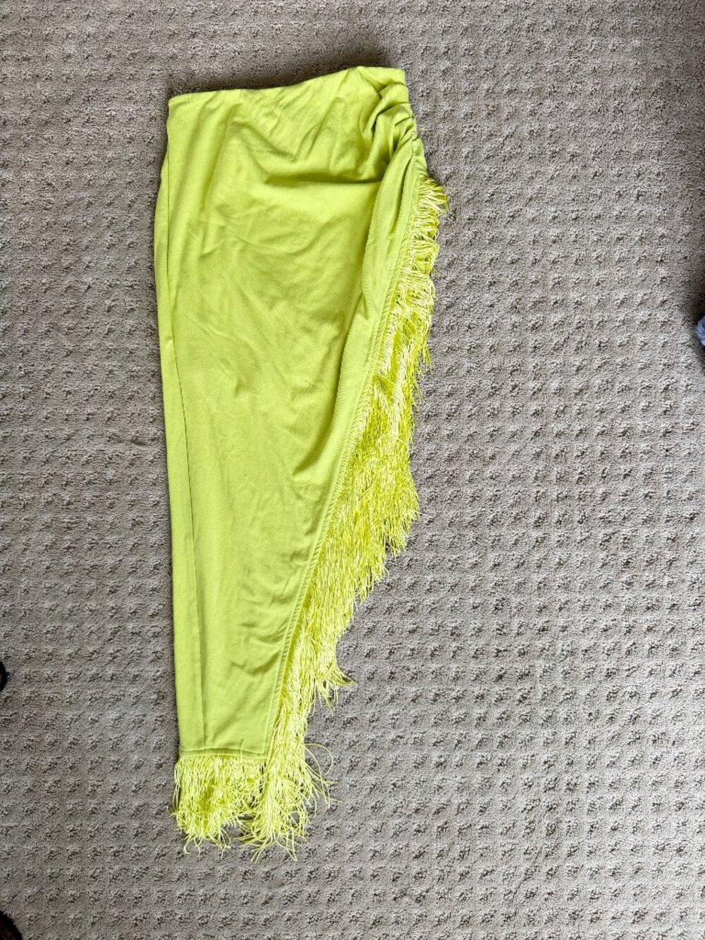 Lulus Asymmetrical Fringe Skirt